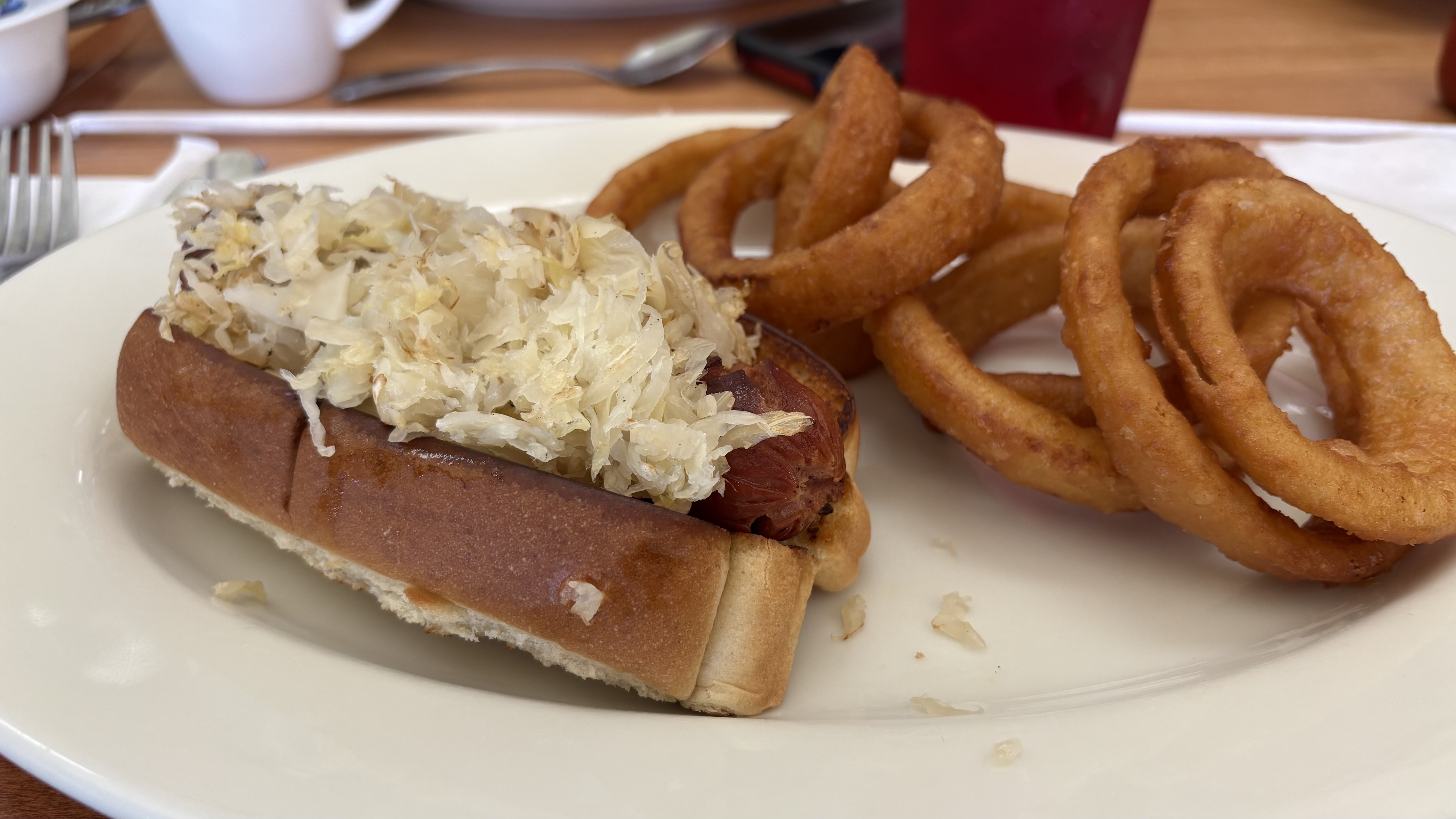 Hot Dog with Sauerkraut