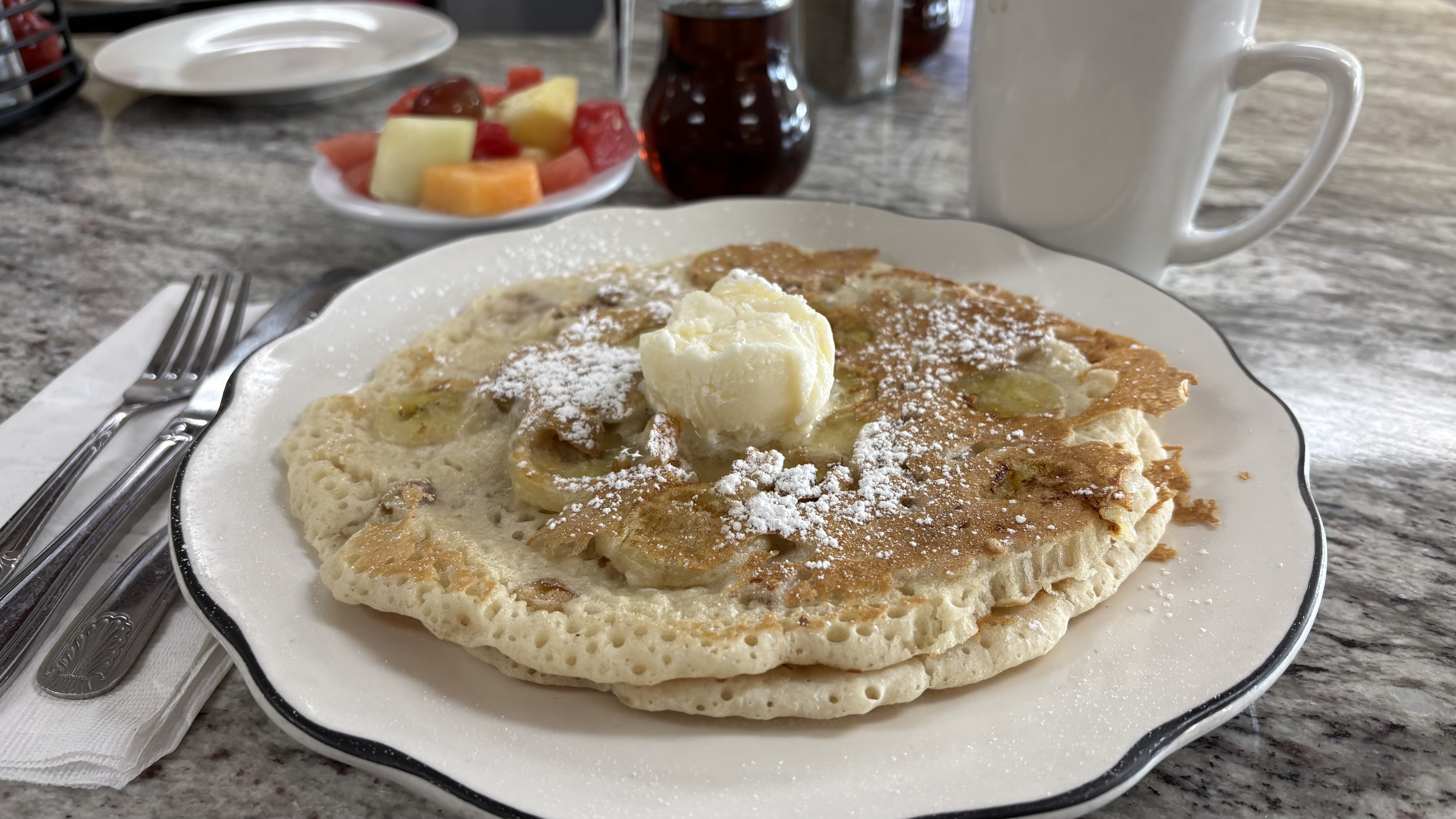 Banana Walnut Pancakes